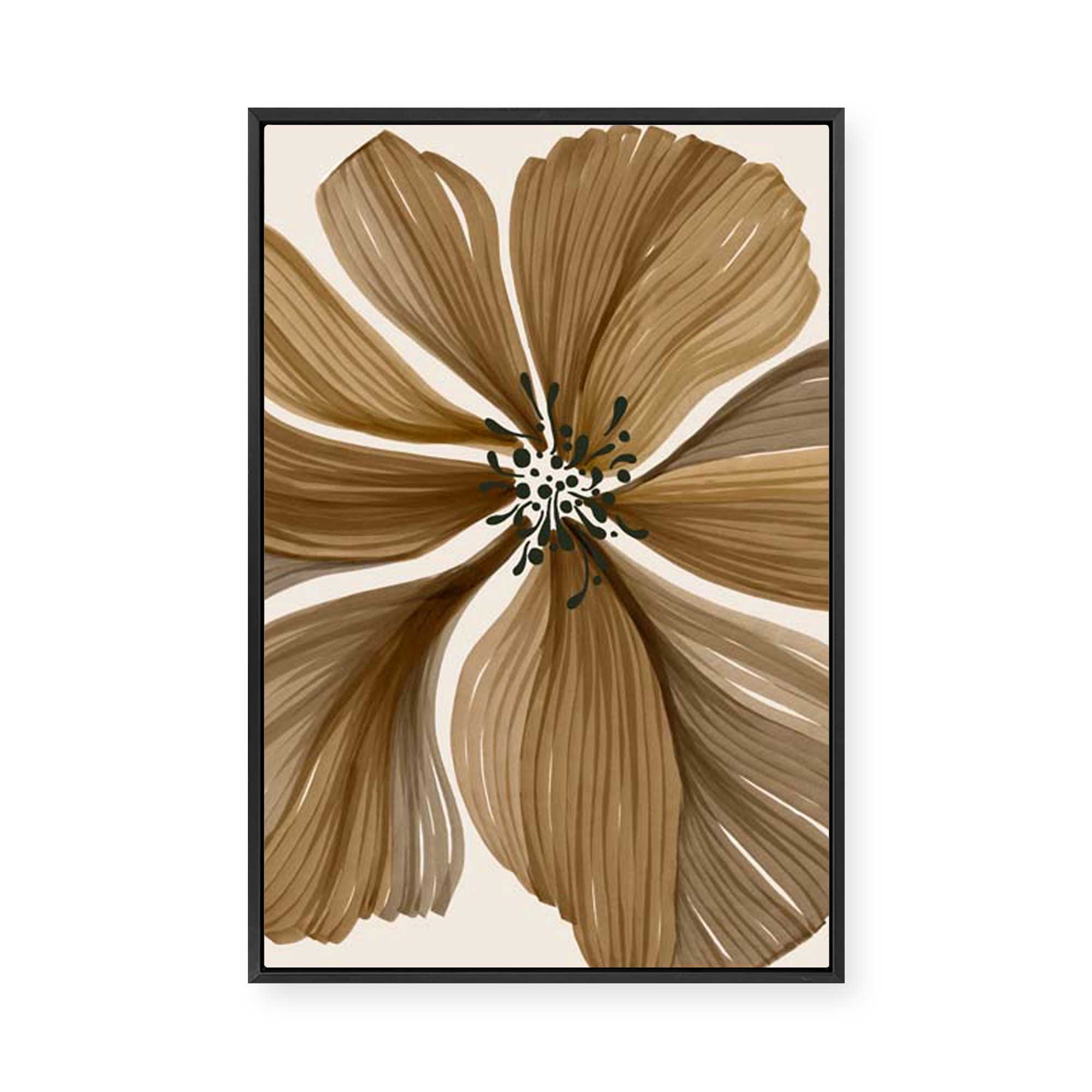 Organic Earth Flower I | Framed Canvas
