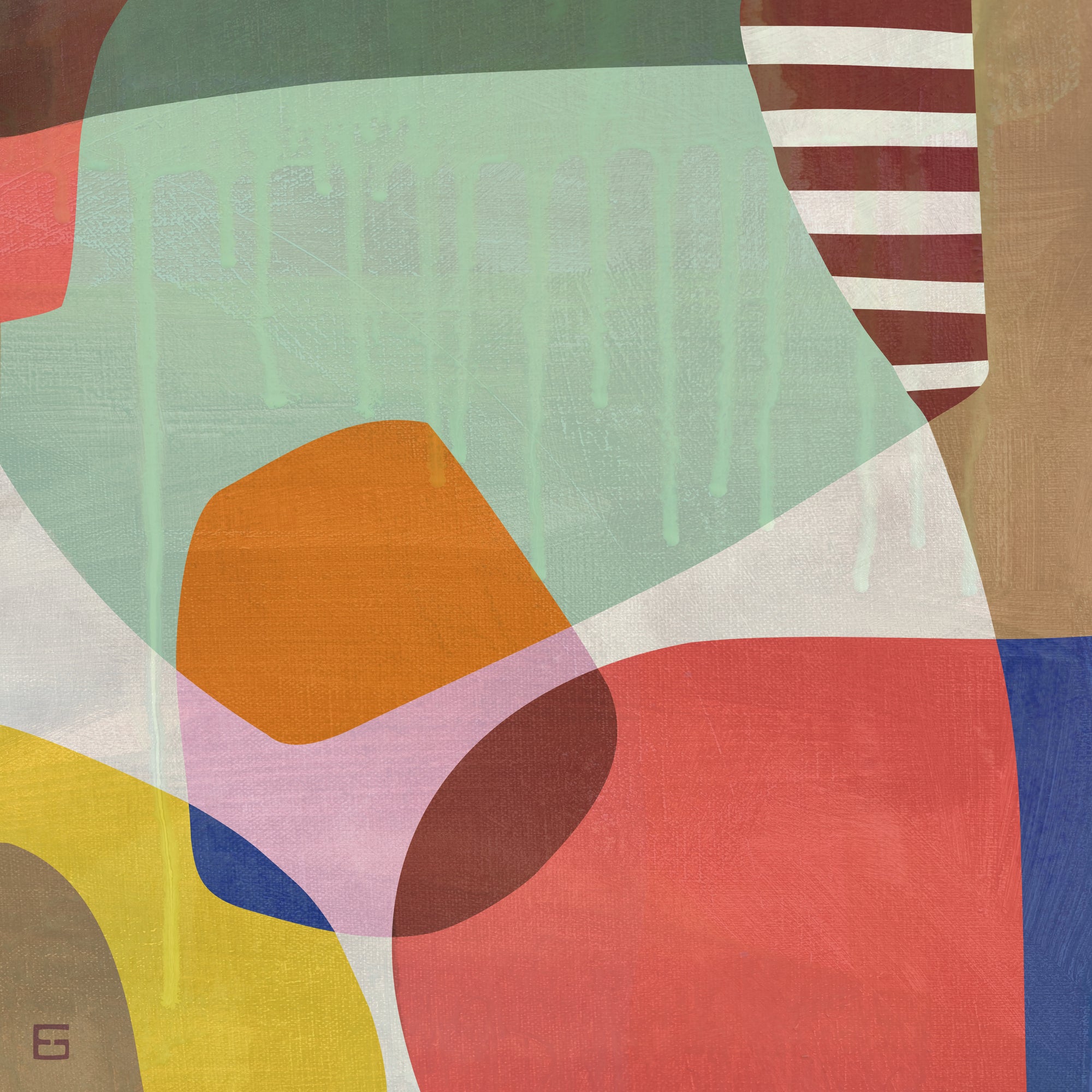 Overlapping Colour Shapes