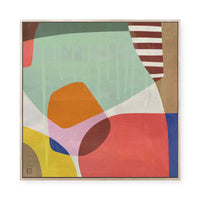 Overlapping Colour Shapes | Framed Canvas