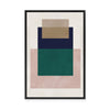 Overlapping Geometry 10 | Framed Canvas