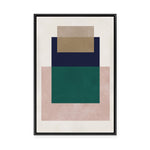 Overlapping Geometry 10 | Framed Canvas