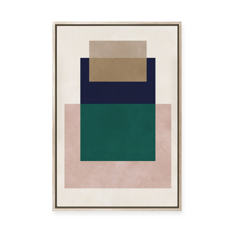 Overlapping Geometry 10 | Framed Canvas