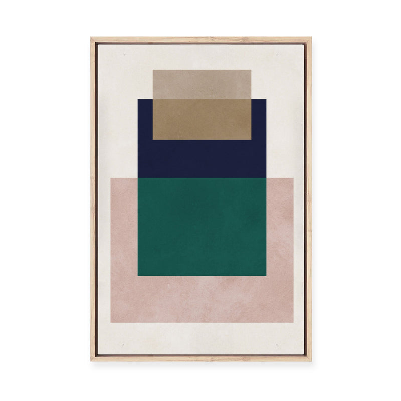 Overlapping Geometry 10 | Framed Canvas