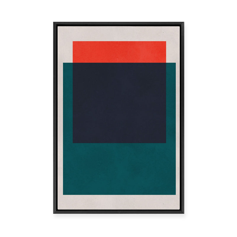 Overlapping Geometry 1 | Framed Canvas