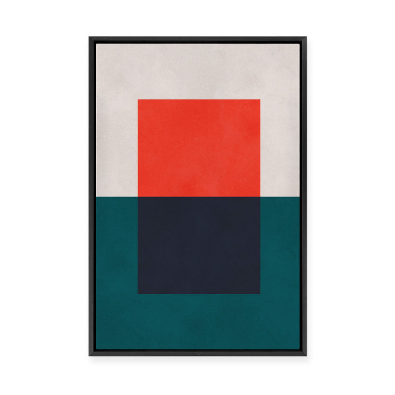 Overlapping Geometry 2 | Framed Canvas