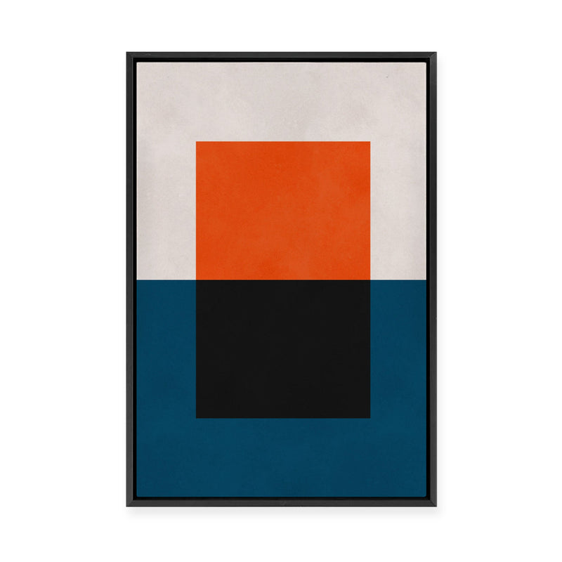 Overlapping Geometry 4 | Framed Canvas