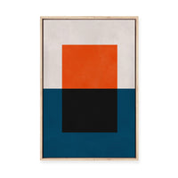 Overlapping Geometry 4 | Framed Canvas