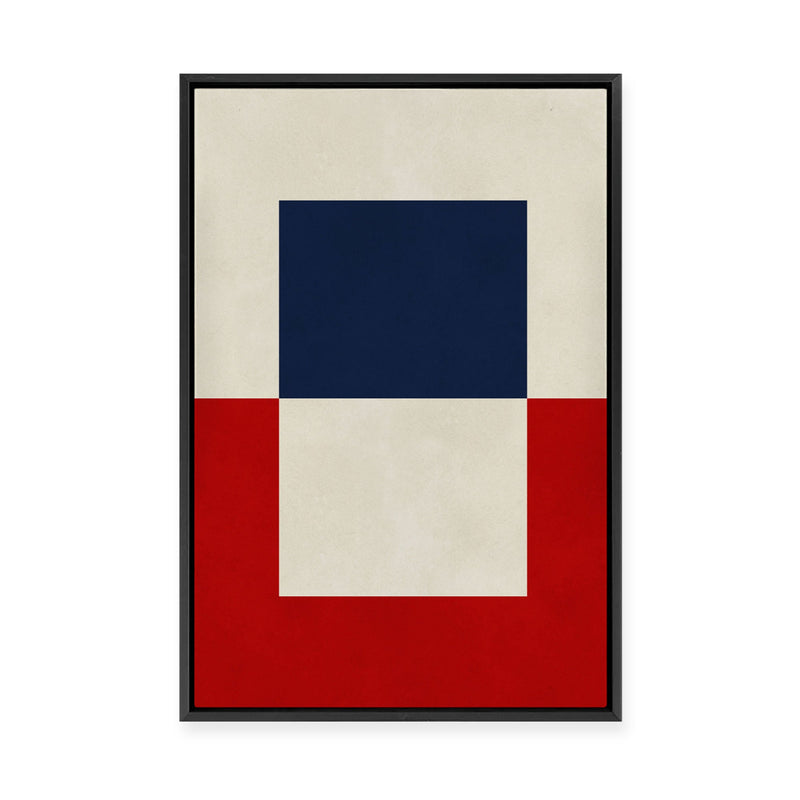 Overlapping Geometry 6 | Framed Canvas