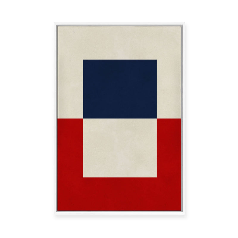 Overlapping Geometry 6 | Framed Canvas