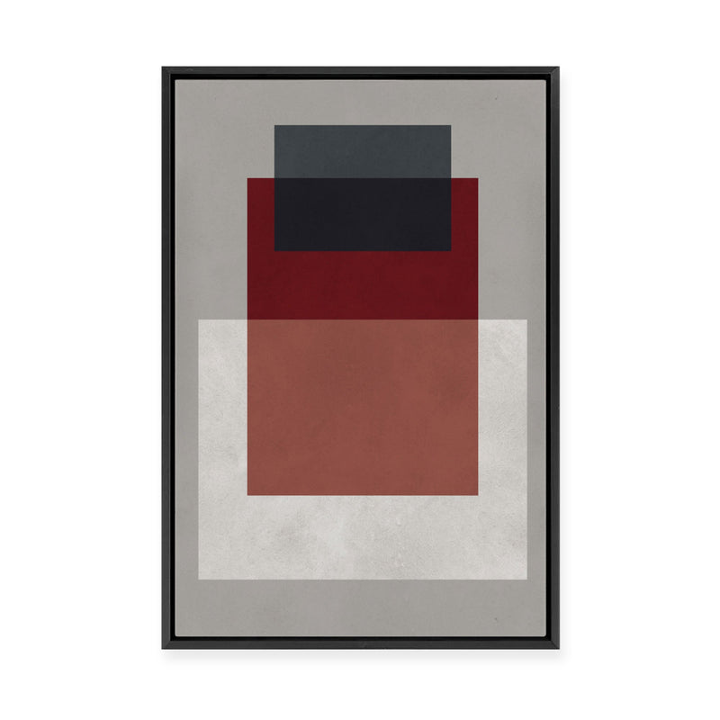 Overlapping Geometry 8 | Framed Canvas