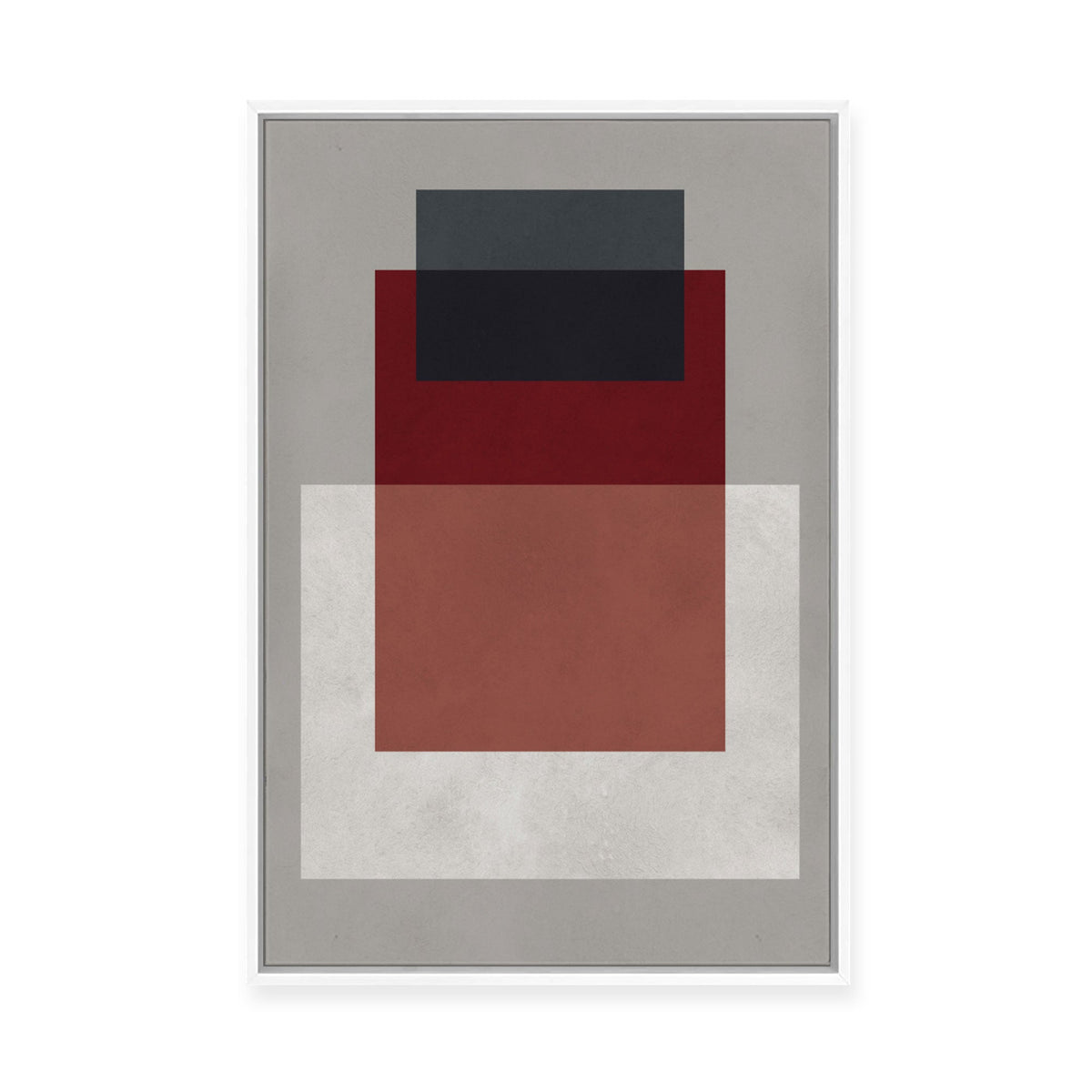 Overlapping Geometry 8 | Framed Canvas