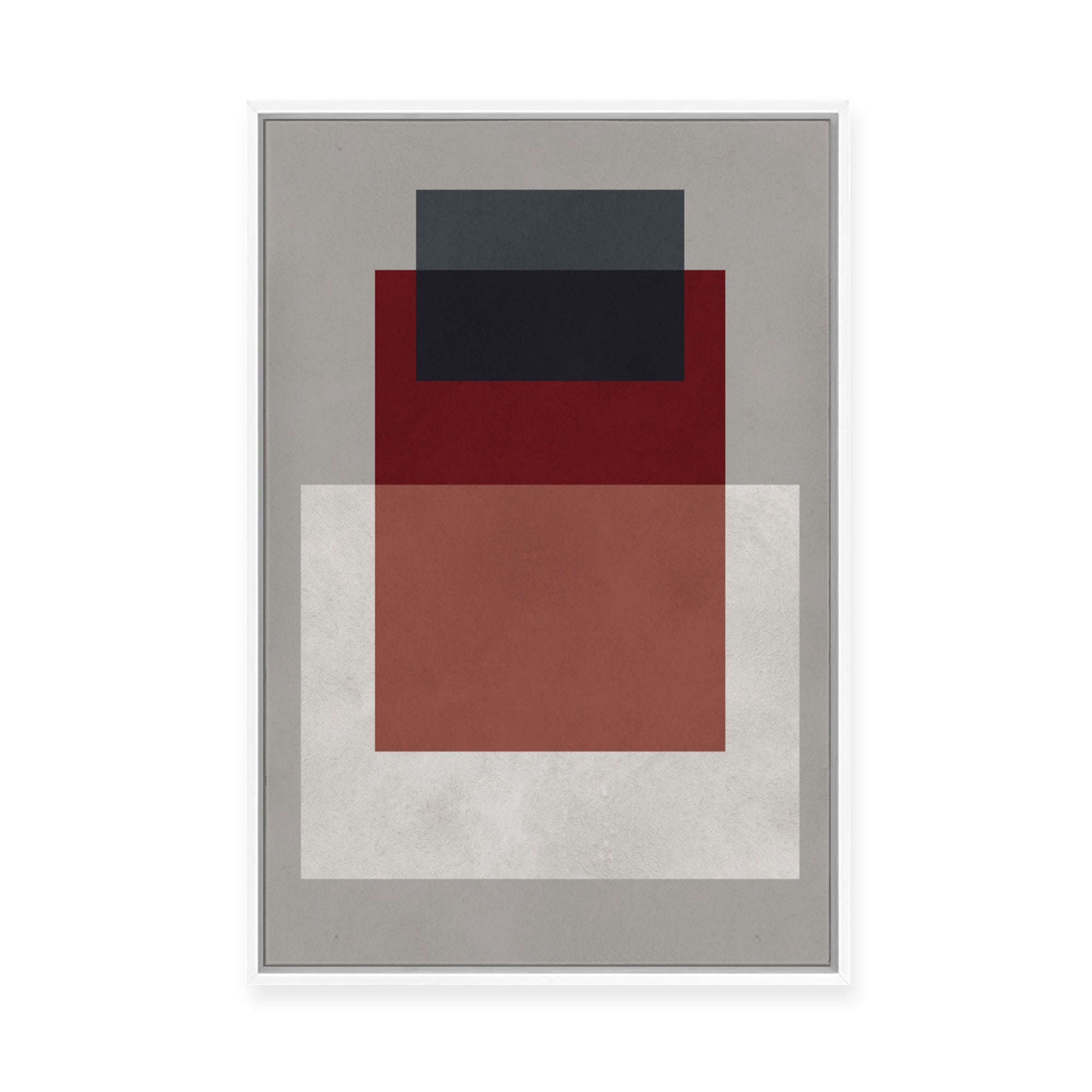 Overlapping Geometry 8 | Framed Canvas