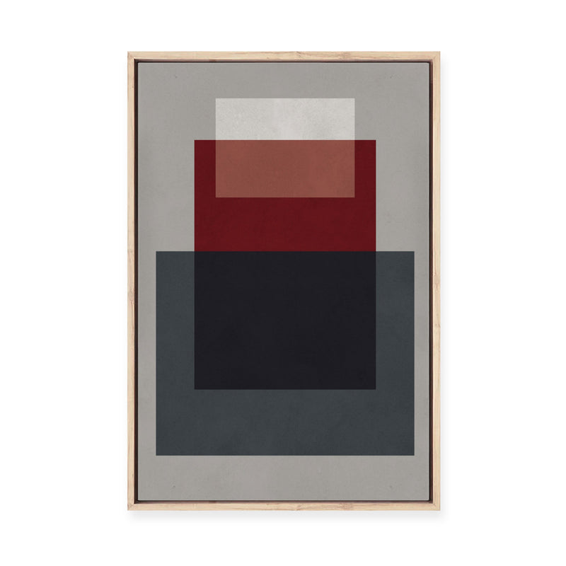 Overlapping Geometry 9 | Framed Canvas