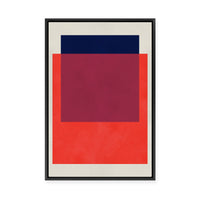 Overlapping Geometry 14 | Framed Canvas
