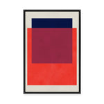 Overlapping Geometry 14 | Framed Canvas