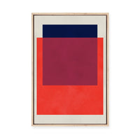 Overlapping Geometry 14 | Framed Canvas