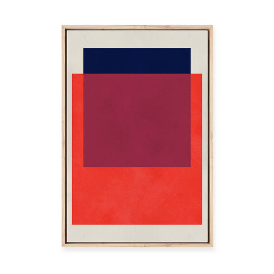 Overlapping Geometry 14 | Framed Canvas