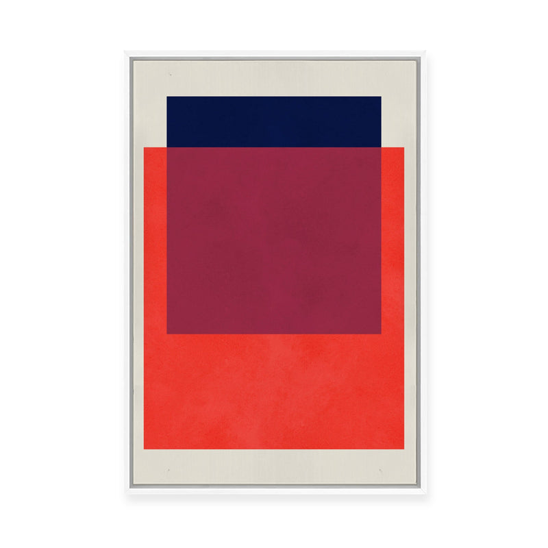 Overlapping Geometry 14 | Framed Canvas