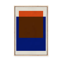 Overlapping Geometry 15 | Framed Canvas