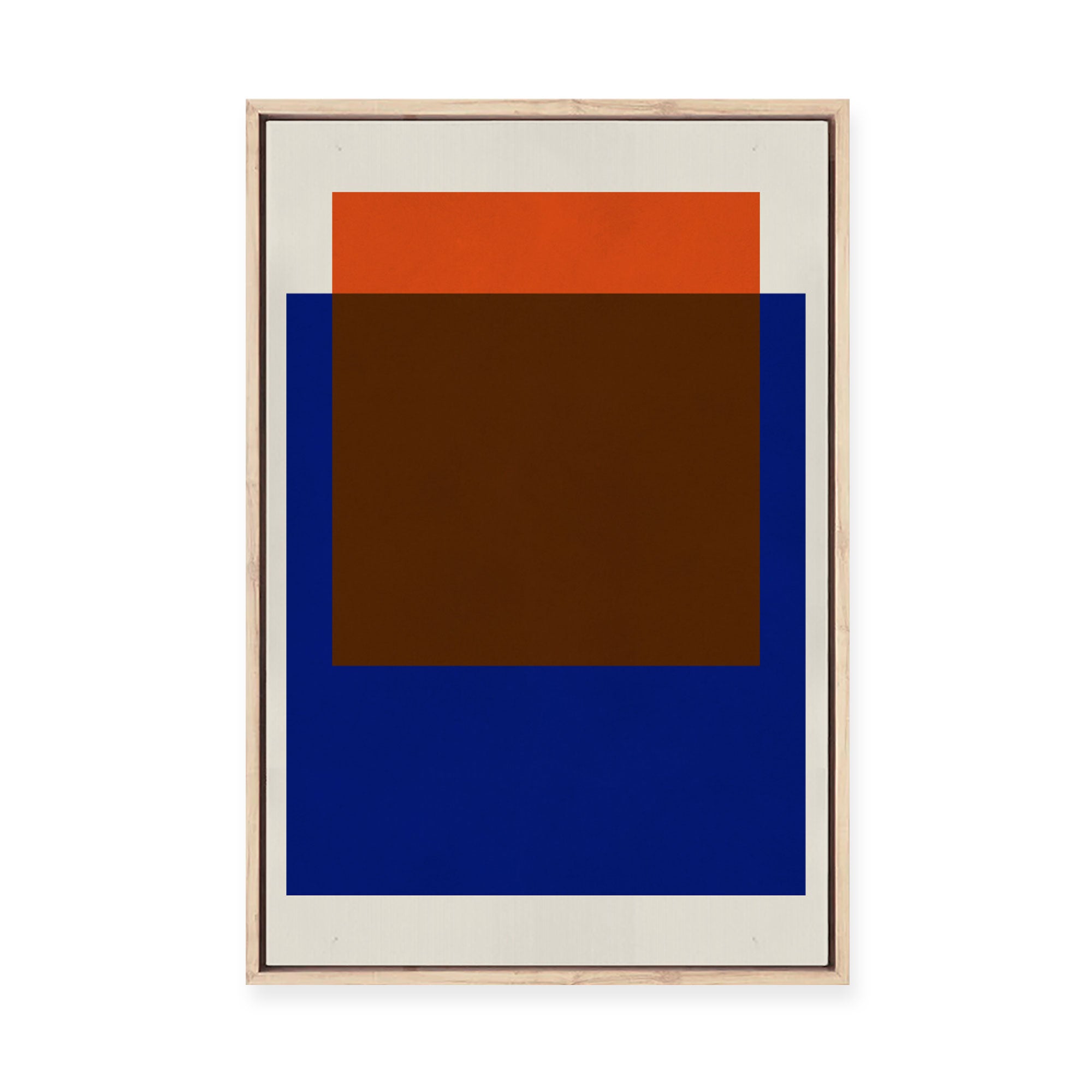 Overlapping Geometry 15 | Framed Canvas