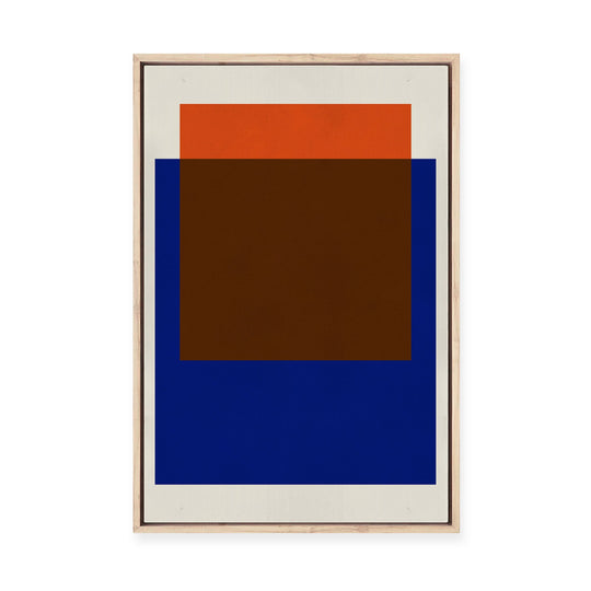 Overlapping Geometry 15 | Framed Canvas