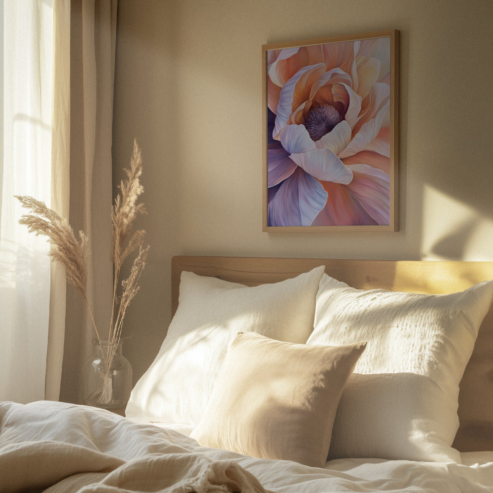 Pastel Petal Bloom II | Framed Canvas