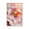 Pastel Petal Bloom I | Framed Canvas