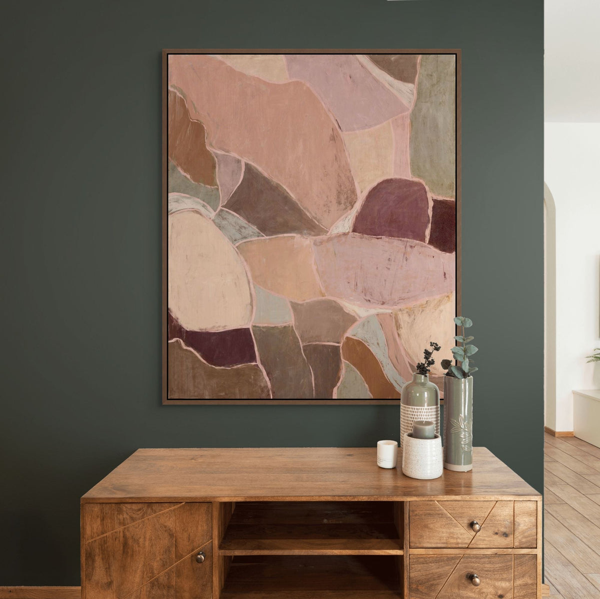 Patchwork Earth | Framed Canvas