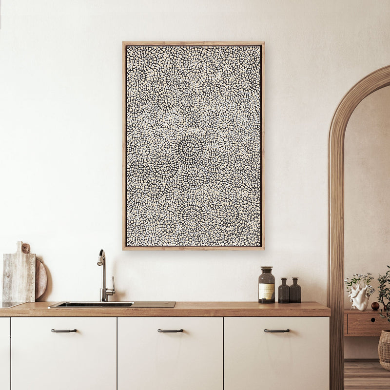 Warna Jukurrpa (Snake Dreaming) No.1 | Framed Canvas Print