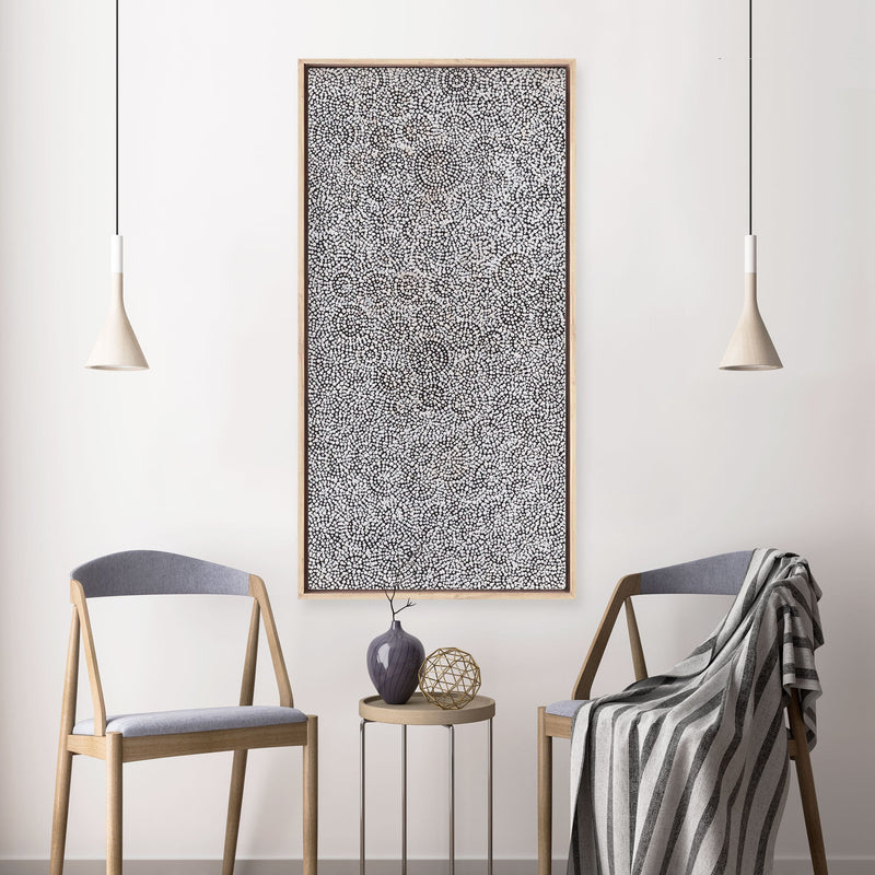 Warna Jukurrpa (Snake Dreaming) No.2 | Framed Canvas Print