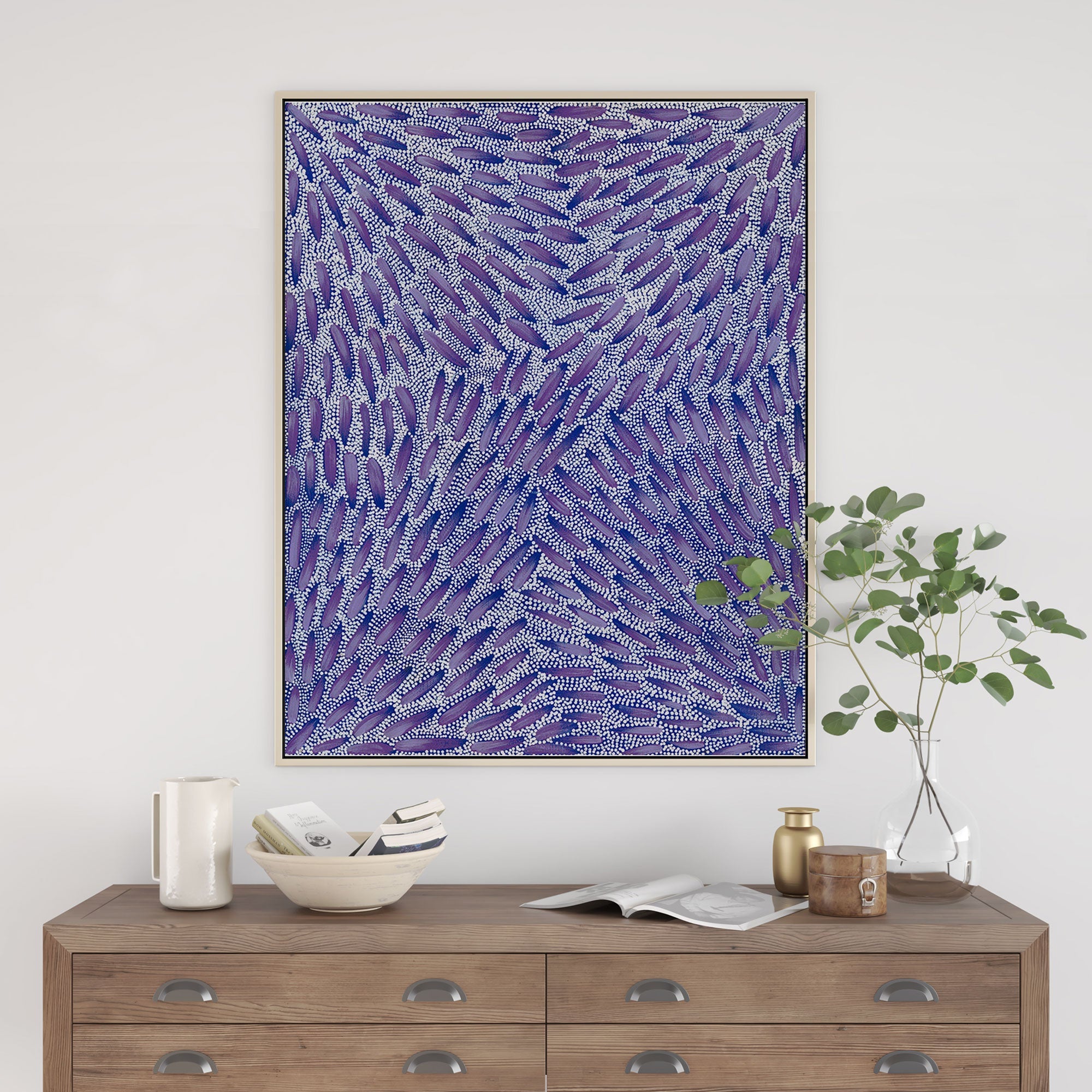 Warna Jukurrpa (Snake Dreaming) No.3 | Framed Canvas Print