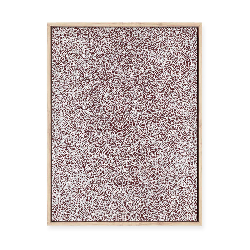 Warna Jukurrpa (Snake Dreaming) No.5 | Framed Canvas Print