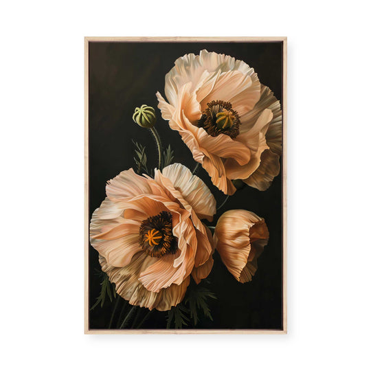 Peach Blossom | Framed Canvas
