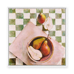 Pears in a Bowl | Framed Canvas