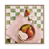 Pears in a Bowl | Framed Canvas