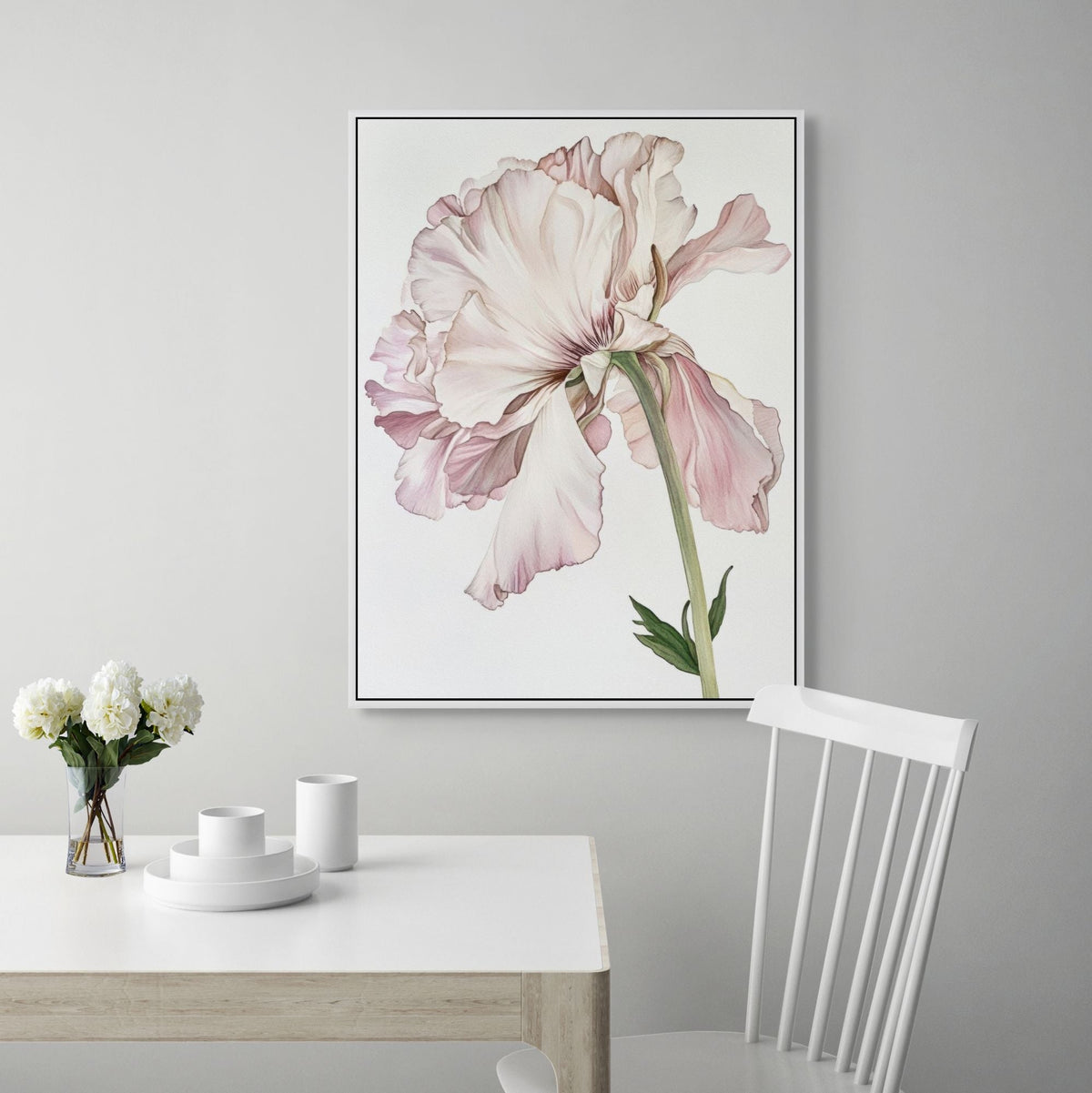 Peony Bloom | Framed Canvas