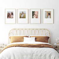 Print & Frame | Gallery Set of 4 | Bottom Heavy Borders