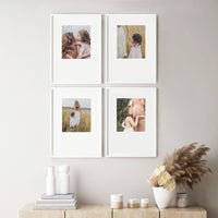 Print & Frame | Gallery Set of 4 | Bottom Heavy Borders