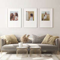 Print & Frame | Gallery Set of 3 | Bottom Heavy Borders