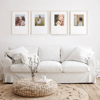 Print & Frame | Gallery Set of 4 | Bottom Heavy Borders