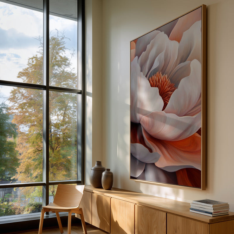 Petals Ablaze | Framed Canvas