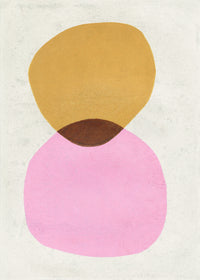 Pink Gold Abstract Shapes