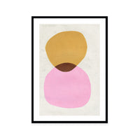 Pink Gold Abstract Shapes