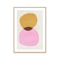 Pink Gold Abstract Shapes