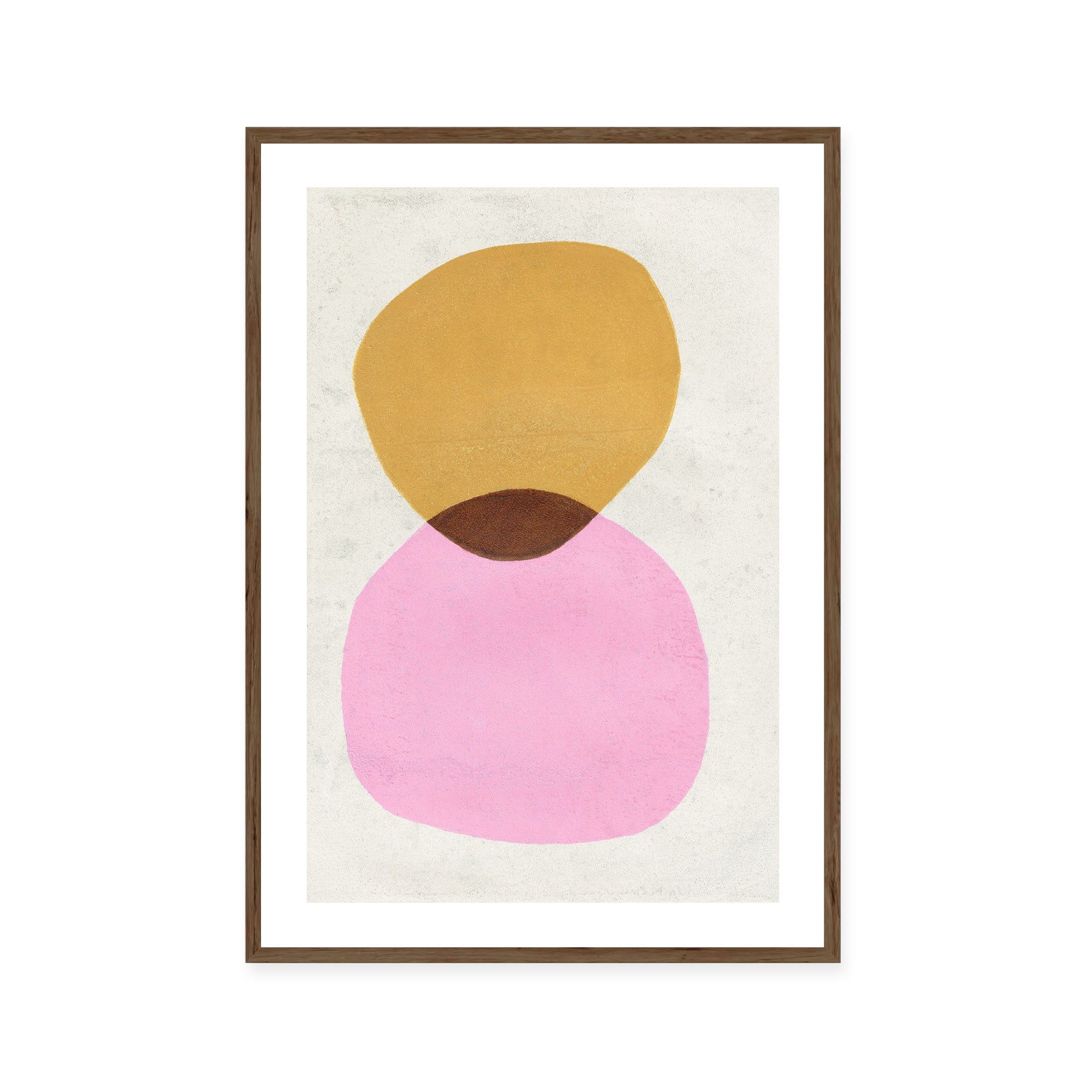 Pink Gold Abstract Shapes