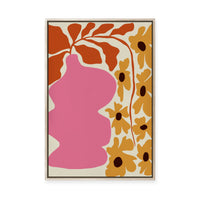 Pink Pottery | Framed Canvas