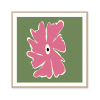 Pink and Green Bold Flower