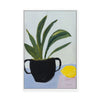 Plant with Lemon | Framed Canvas