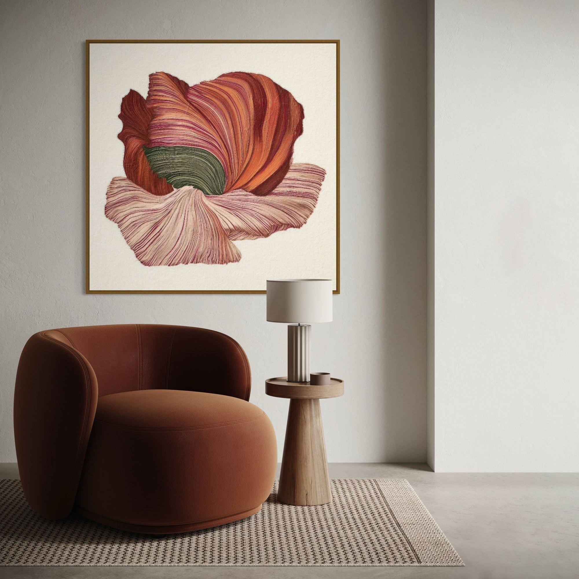 Poppy in Bloom | Framed Canvas