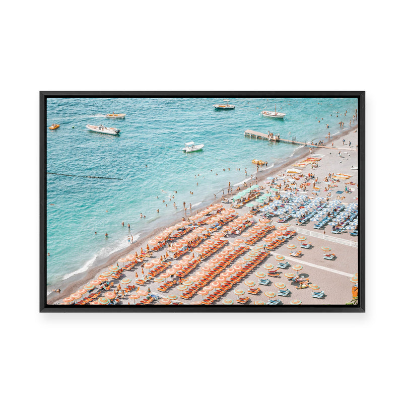 Positano Beach II | Framed Canvas